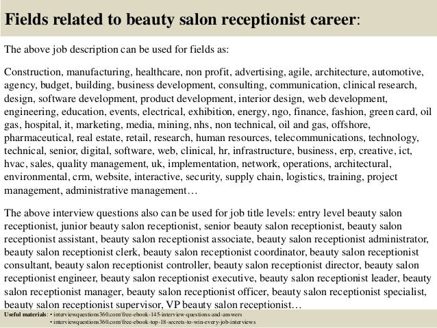 Top 10 beauty salon receptionist interview questions and answers Top 10 beauty salon receptionist interview questions and answers