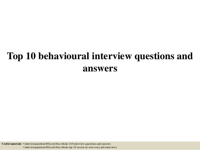 how to prepare for a behavioural interview