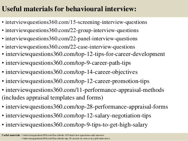 how to prepare for a behavioural interview