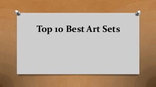Top 10 Best Art Sets
 