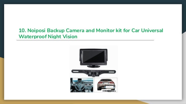 Noiposi Backup Camera and Monitor kit for Car Universal Waterproof Night Visi...