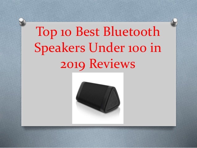 top 10 best bluetooth speakers 2019