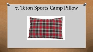 7. Teton Sports Camp Pillow
 