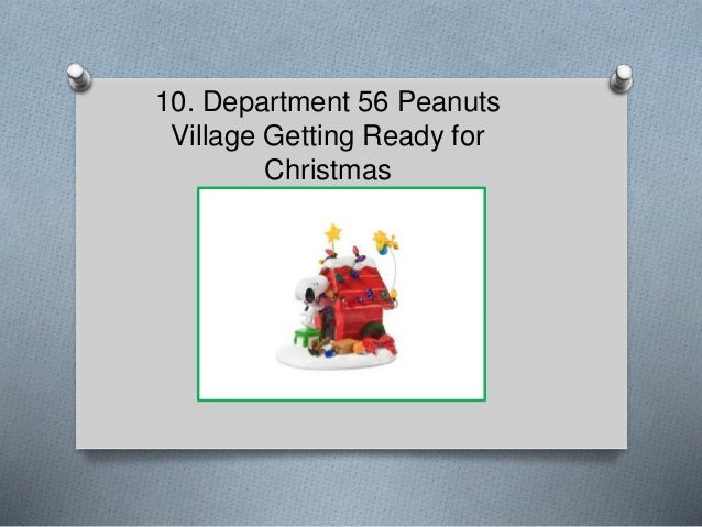 Department 56 Peanuts Village Getting Ready for Christmas