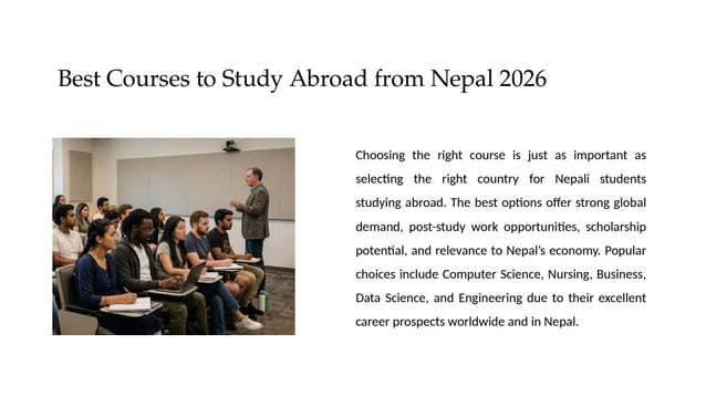 Best Courses to Study Abroad from Nepal in 2026