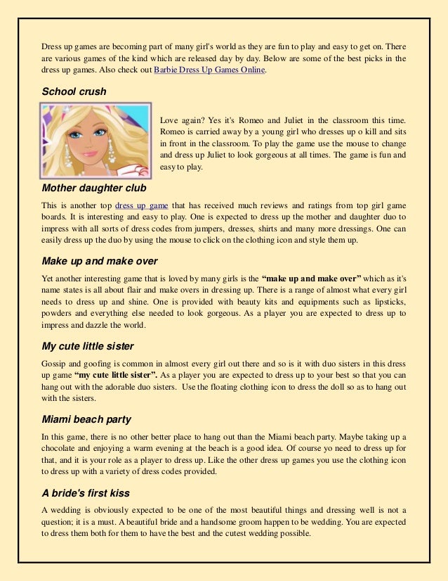 barbie and sisters wedding dress up games
