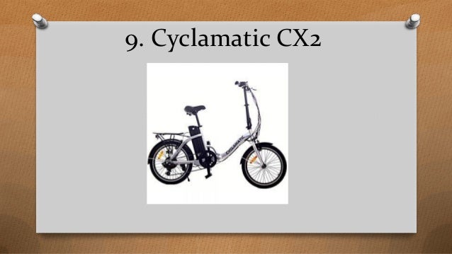 cyclamatic cx2 bicycle
