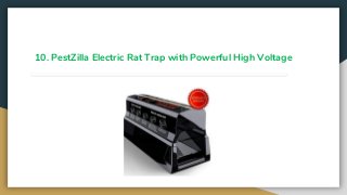 10. PestZilla Electric Rat Trap with Powerful High Voltage
 