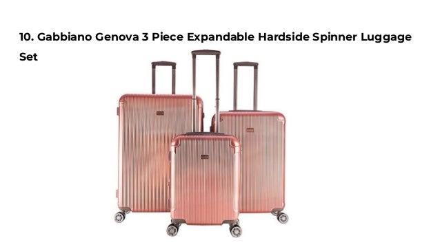 gabbiano genova 3pc hardside luggage