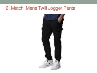 6. Match, Mens Twill Jogger Pants
 