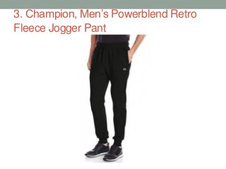 3. Champion, Men’s Powerblend Retro
Fleece Jogger Pant
 