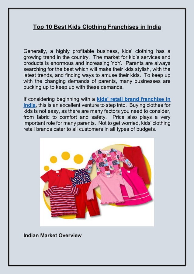 Top 10 Best Kids Clothing Franchises in India.pdf