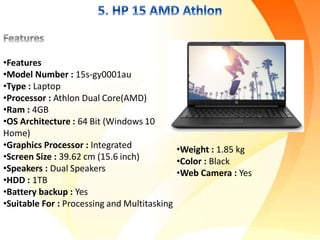 Top 10 best laptop under 30000 with i7 processor and 8,4 gb ram
