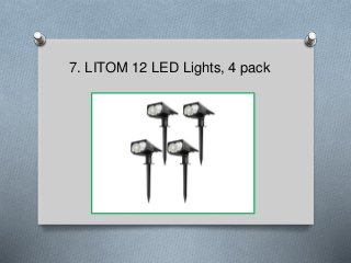 7. LITOM 12 LED Lights, 4 pack
 