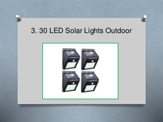 3. 30 LED Solar Lights Outdoor
 