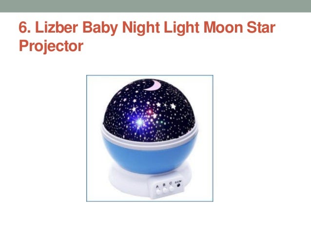 lizber baby night light moon star projector