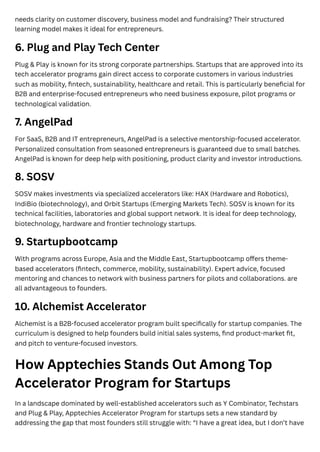 Top 10 Startup Accelerators in 2026 Every Founder Should Know About | PDF