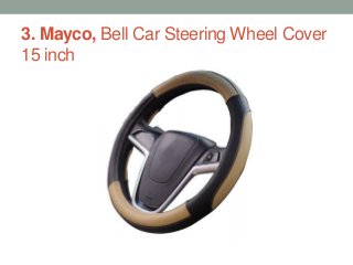 3. Mayco, Bell Car Steering Wheel Cover
15 inch
 