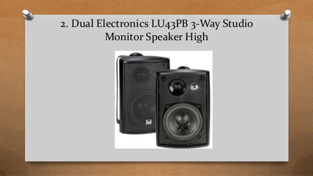 best monitor speaker 2018