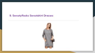 9. SweatyRocks Sweatshirt Dresses
 