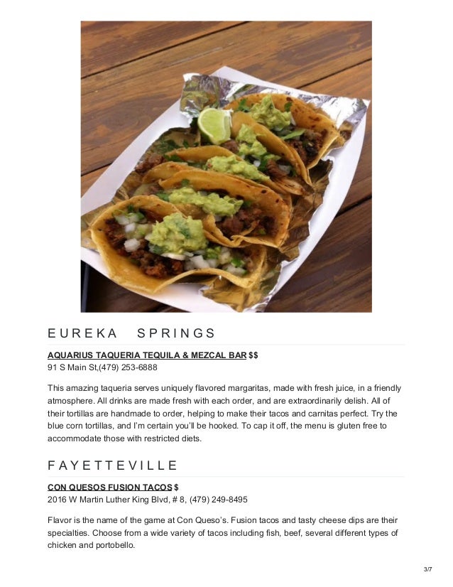 Top 10 Best Tacos in Bentonville, Rogers, Springdale and Fayetteville