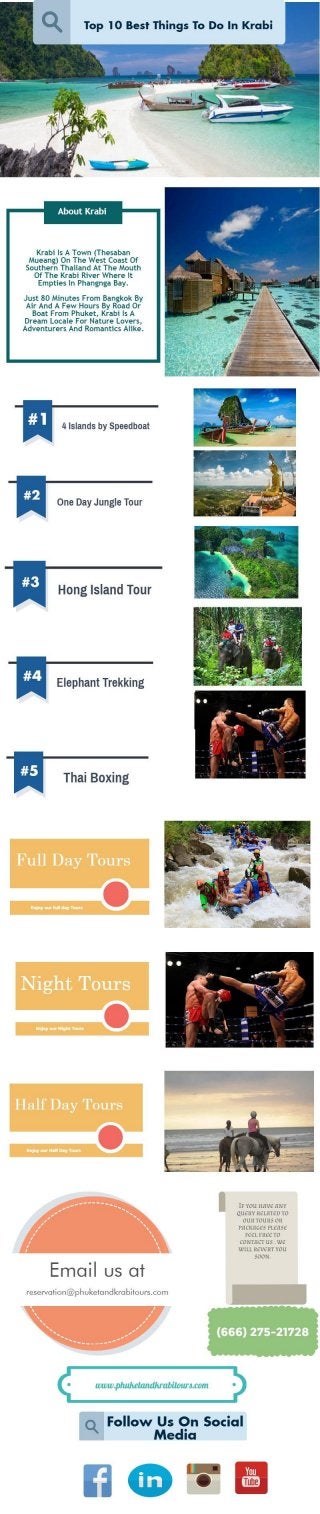 Top 10 best tours every one should take in krabi
