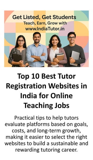 Top 10 Best Tutor Registration Websites in India for Online Teaching ...