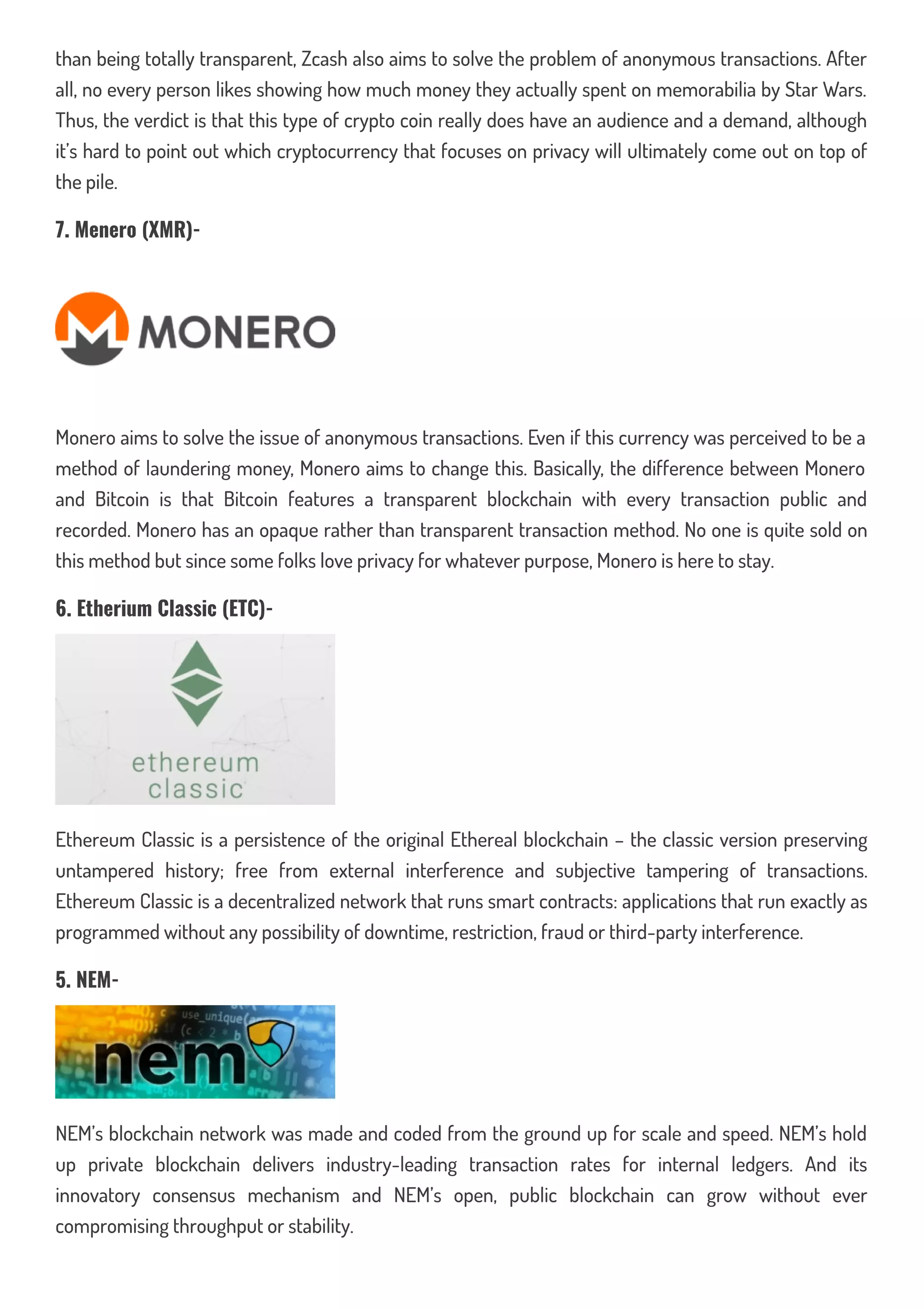 Top 10 bitcoin alternative crypto currencies to invest other than bitcoins  | PDF