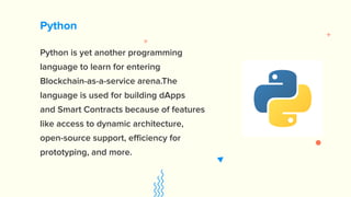 Top 10 Blockchain Programming Languages to Learn in 2020 | PPT