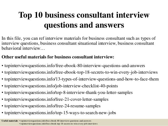 business consultant