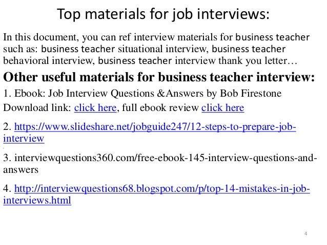 top 32 business studies teacher interview questions and answers pdf