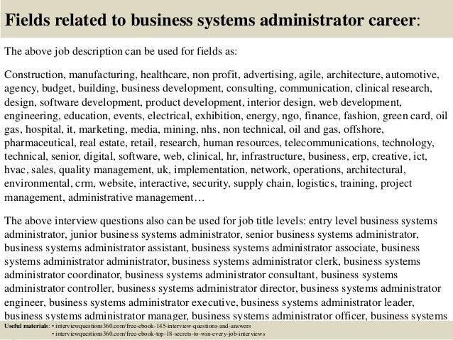 systems administrator interview questions