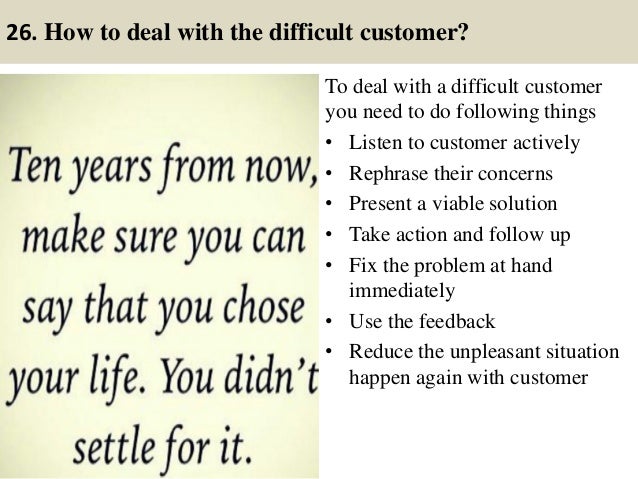 difficult situation interview question