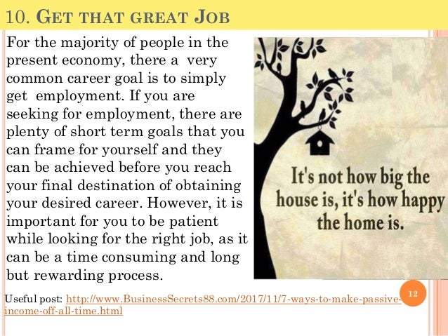 Top 10 career goals examples