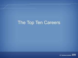 Top 10 Careers ITT Tech Presentation