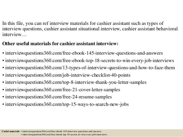 assistant controller assistant cashier job description