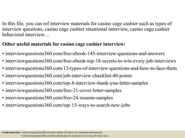 top-10-casino-cage-cashier-interview-questions-and-answers-ppt
