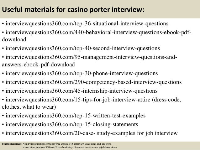 casino porter sample resume top 10 casino porter interview questions and answers casino porter sample resume top 10 casino porter interview questions and answers