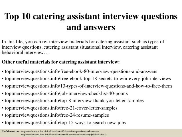 top-10-catering-assistant-interview-questions-and-answers