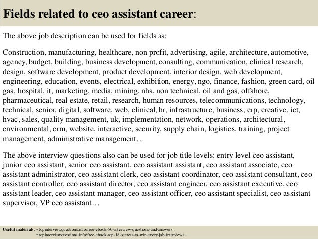 executive assistant interview questions and answers