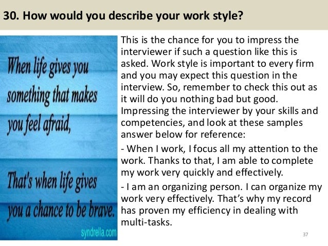 top 36 change management interview questions with answers pdf describe management style