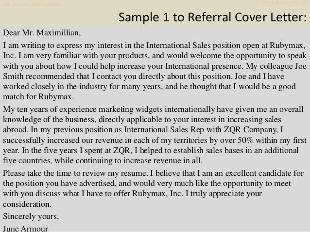 top 10 chick fil a restaurant cover letter samples job referral cover letter