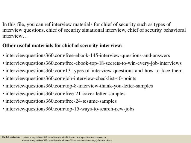 security interview questions