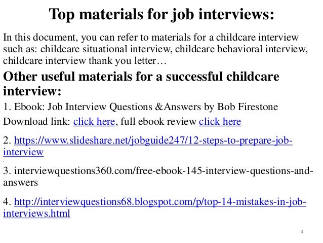 What are some common childcare jobs?