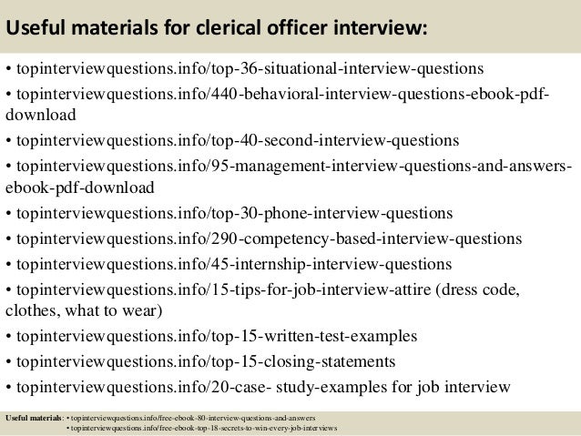 top 10 clerical officer interview questions and answers clerical interview questions