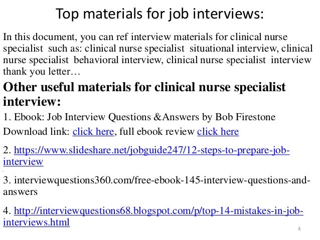 interview questions for clinical nurse manager