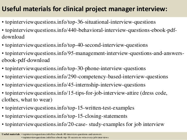 top 10 clinical project manager interview questions and answers interview questions for a project manager