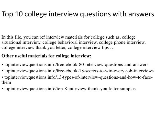 Top 10 College Interview Questions With Answers top-10-college-interview-questions-with-answers