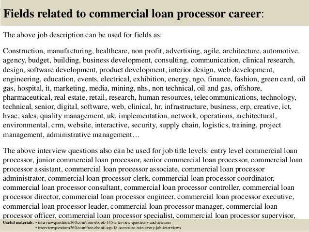 cover letter for loan processor