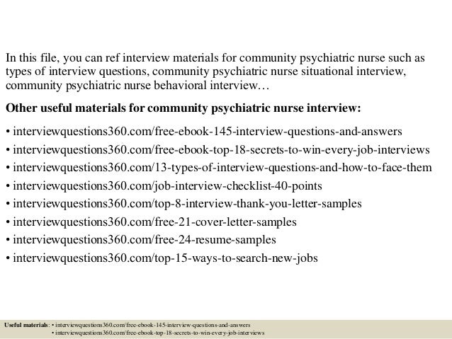 psychiatric nurse cover letter